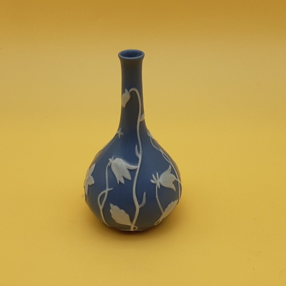 Blue Herend Vase From Hungary